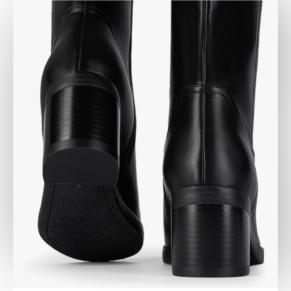 Knee High Boots  Chunky Tall Long Boots - Picture 3 of 6